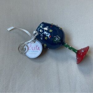Lolita Love My Mini-Wine “Snowy Night” Ornament in Original Packaging